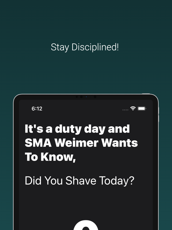 ShaveDiscipline iPad screenshot 1 - Lifestyle app