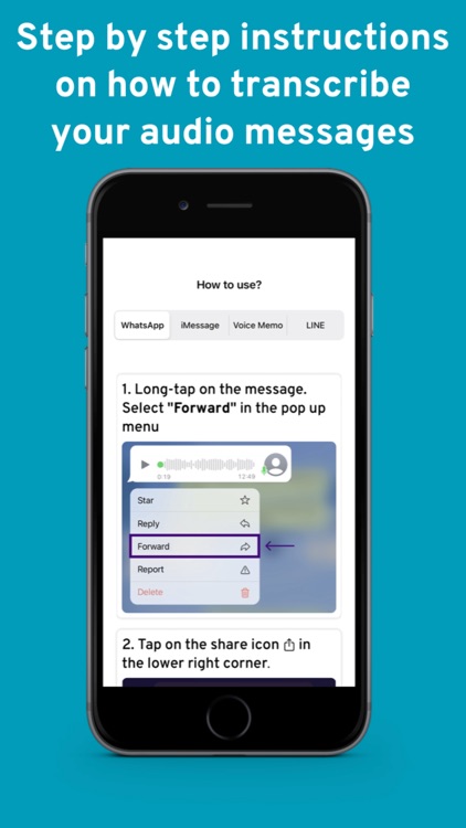 transcriptor for WhatsApp