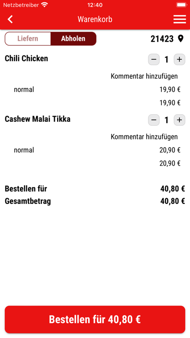 India Haus Winsen Screenshot