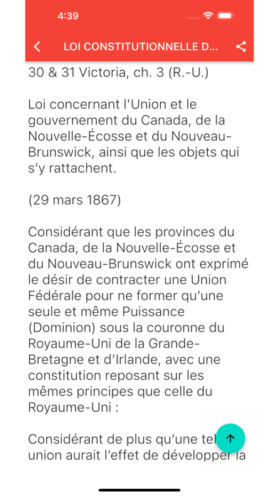 Constitution of Canada Screenshot