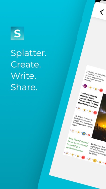 Splatter: Create, Write, Share