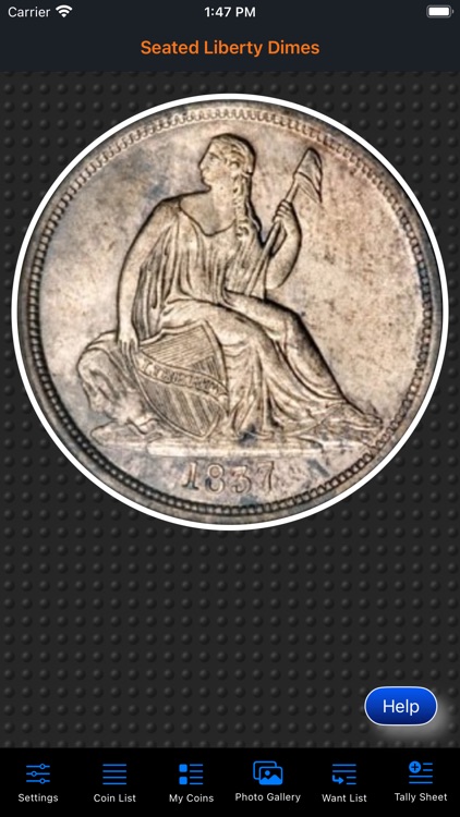 Seated Liberty Dime