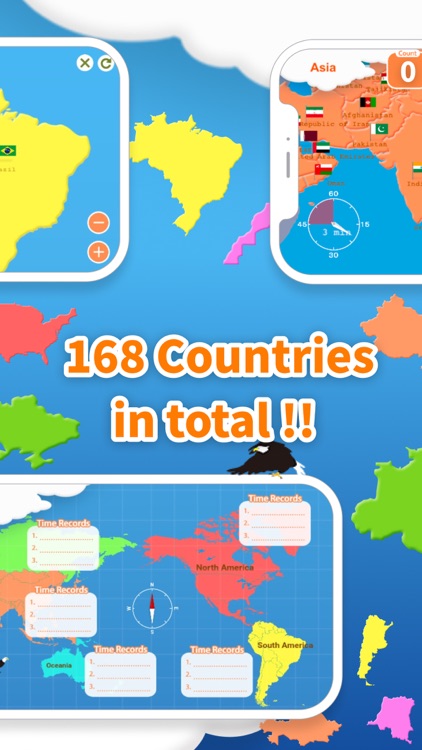 World Map Puzzle 168 Countries screenshot-3