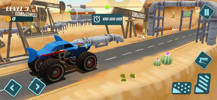Xtreme Monster Truck Car Race