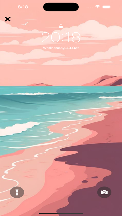 sunsetcolor wallpapers art Screenshot