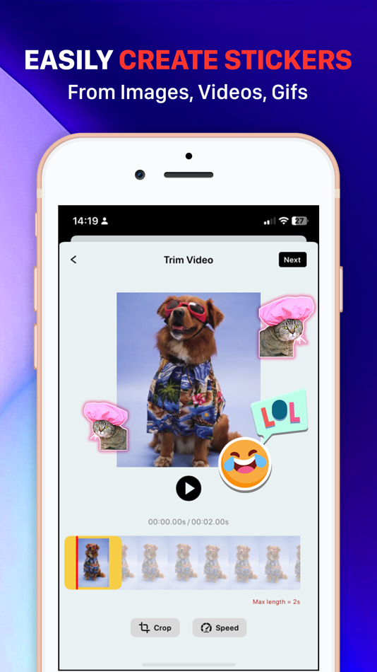 #3. Sticker Keyboard - WhatSticker (iOS) 由: Polymath Company Limited