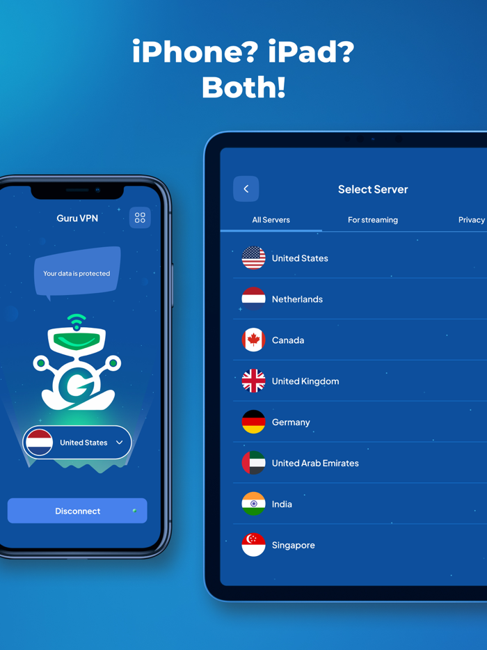 VPN Guru Fast and Secure Server