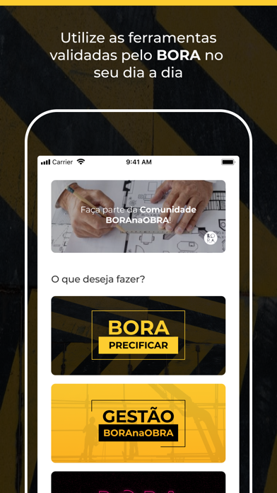 BORAnaOBRA - Precificação Screenshot