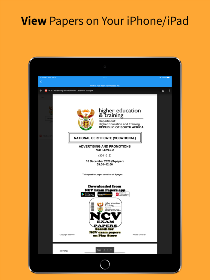 TVET NCV Exam Papers