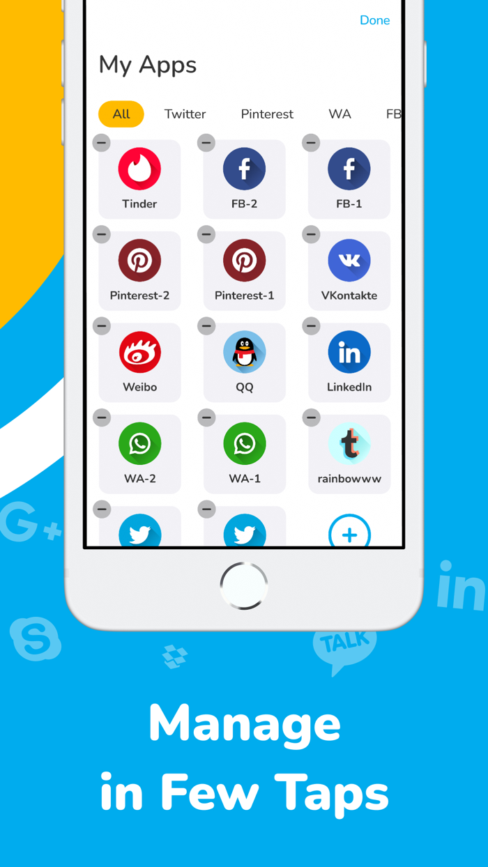 Parallel Space ‒ Dual Accounts