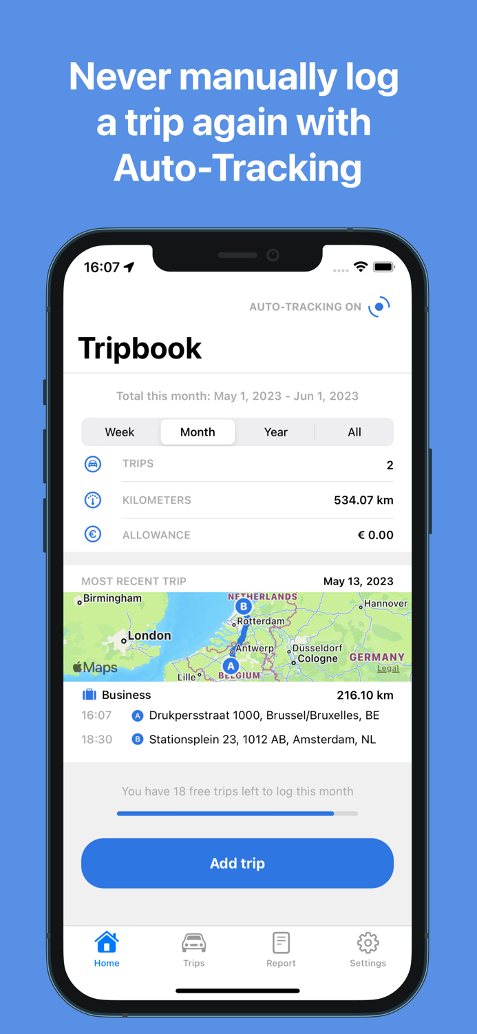 Mileage Tracker by Tripbook