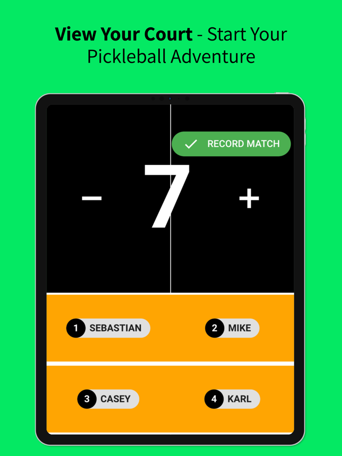Pickleball ScoreKeeper Doubles