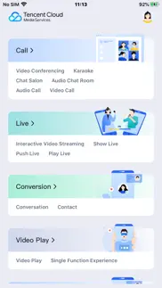 tencent cloud media services iphone screenshot 1