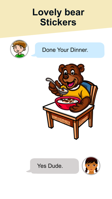 Lovely Bear Stickers! Screenshot