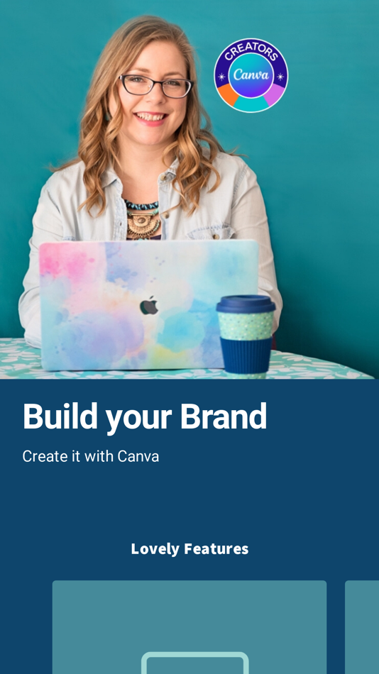 #1. Build your brand with Canva (iOS) Podle: Marie-Louise O'Neill