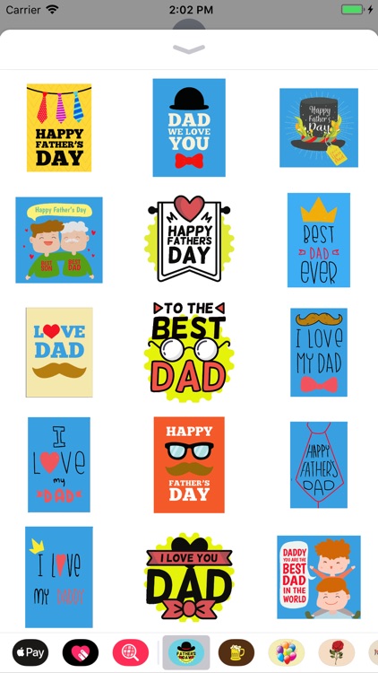 Fathers Day stickers & emoji