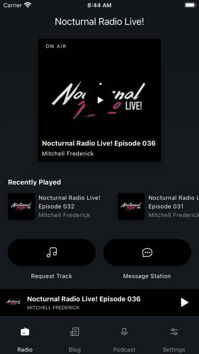 Nocturnal Radio Live! Screenshot