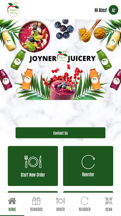 Screenshot 1 of Joyner Juicery App