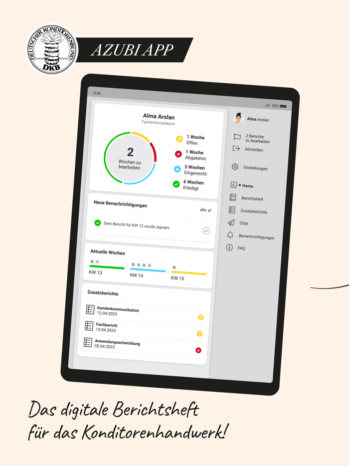 Azubi-App Konditorenhandwerk