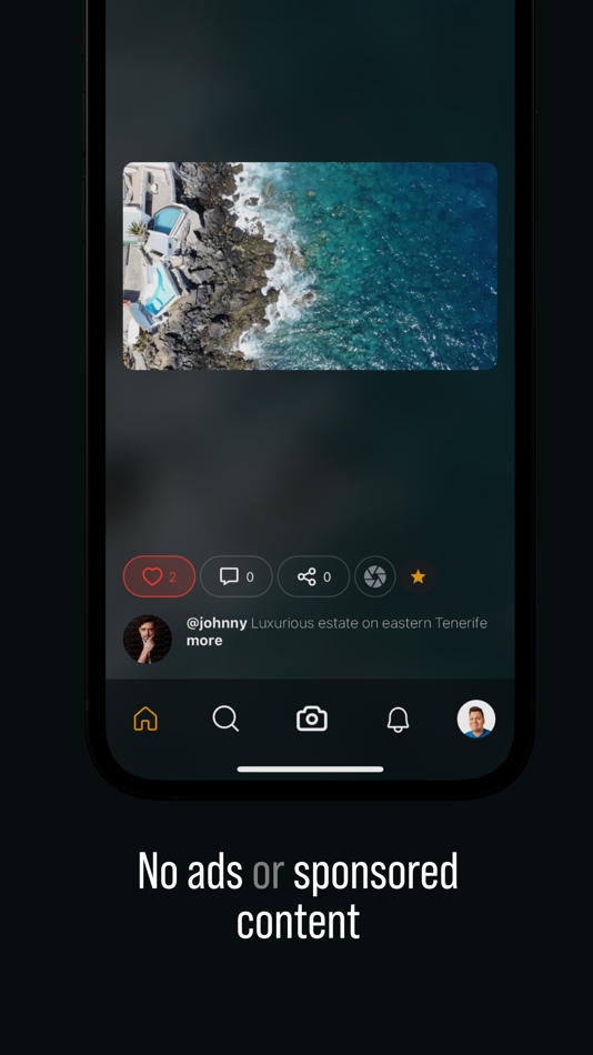 #5. lens. - True Photo Sharing App (iOS) Podle: urbn.dev