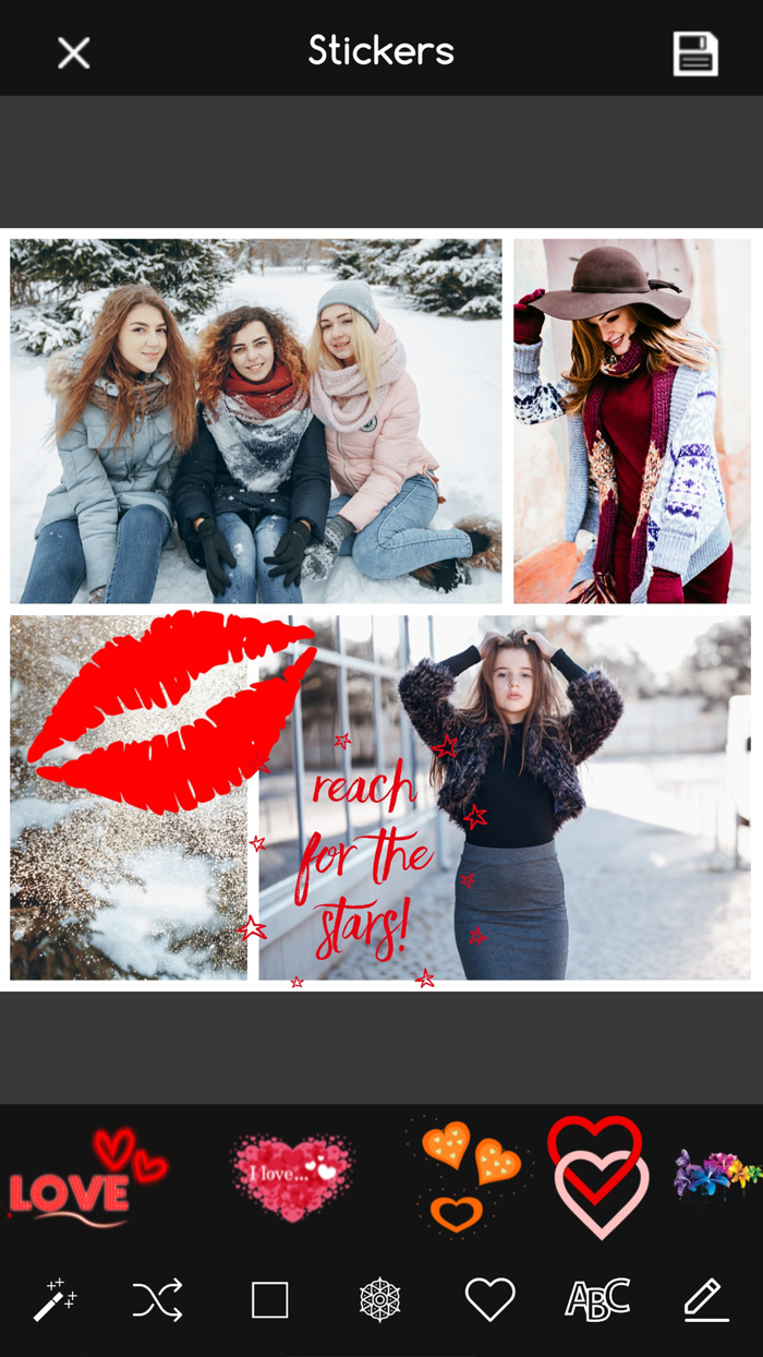 Photo Collage Maker on Layout