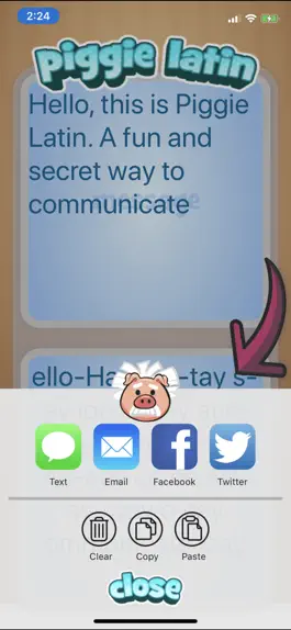Game screenshot Piggie Latin hack
