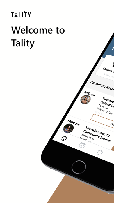 TALITY Booking App Screenshot
