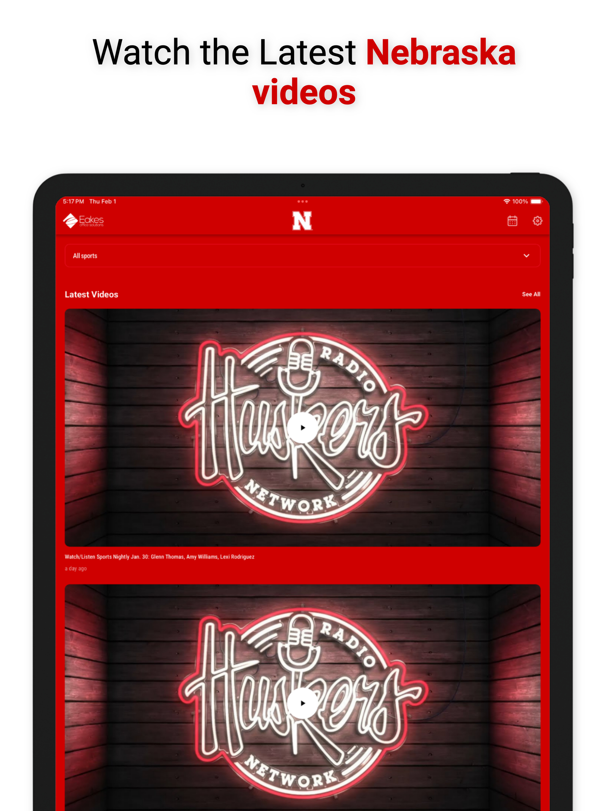 Official Nebraska Huskers screenshot 6