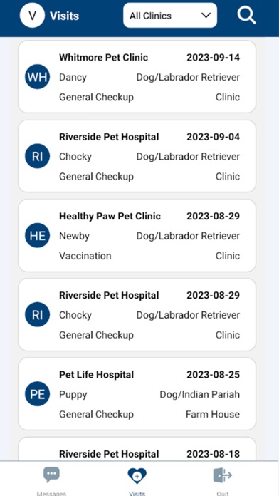 VetNvet Client Connect Screenshot