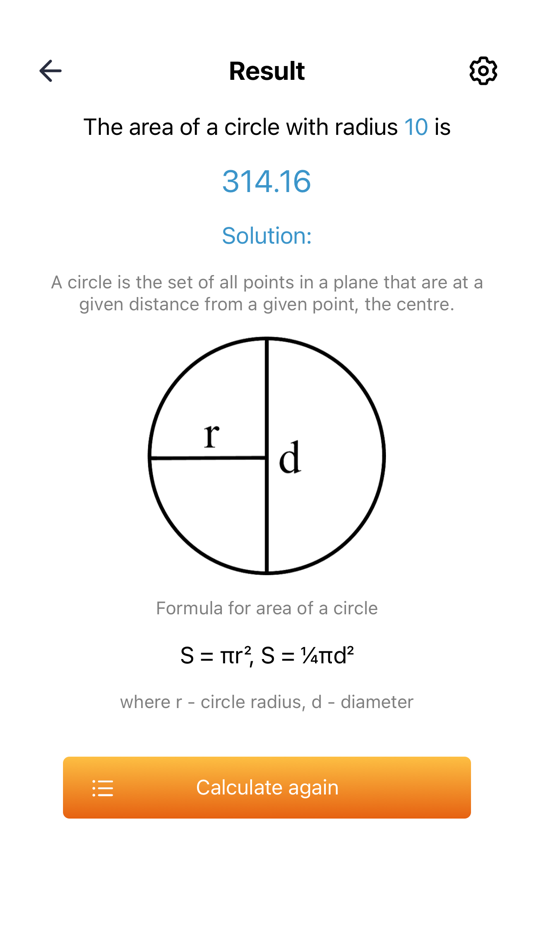 #2. Area of circle (iOS) 由: Roman Konasov