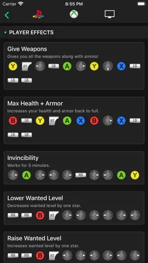 All Cheats for GTA V (5) screenshot 3