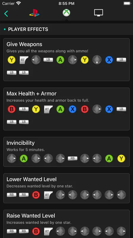 All Cheats for GTA V (5) screenshot 3 of 4