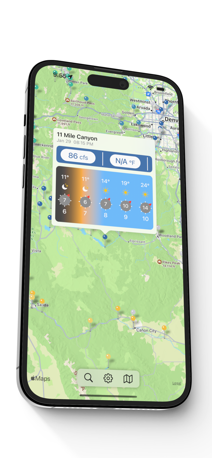 FlowMap - Fishing information