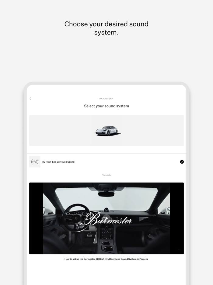 Burmester Soundcheck Porsche