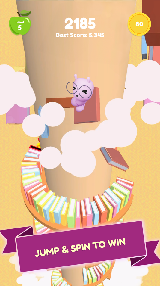 #1. Book Worm Helix Bounce (iOS) Podle: Mad Carnival