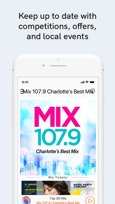 Mix 107.9 Charlotte's Best Mix Screenshot