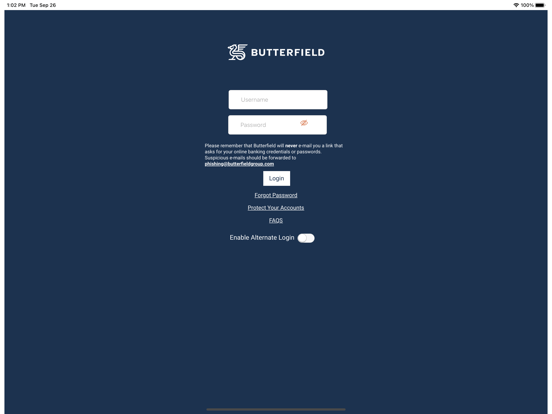 Screenshot #4 pour Butterfield Online Banking