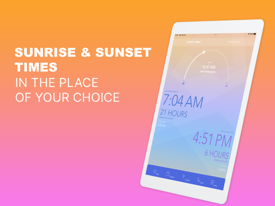 Screenshot #4 pour Sunrise & Sunset Times Tracker