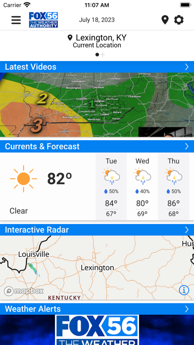 FOX 56 Weather - Lexingtonのおすすめ画像1