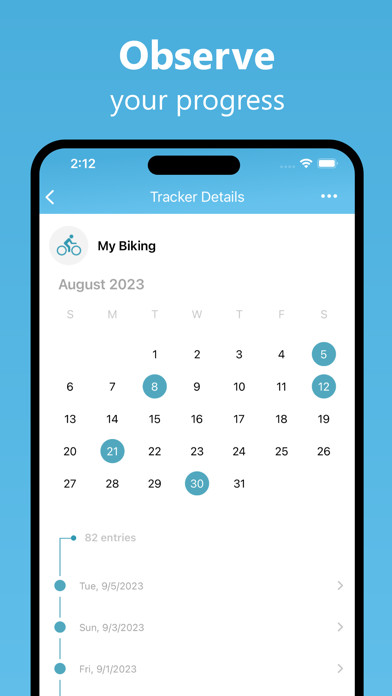 Timespan: Habit Tracking Screenshot
