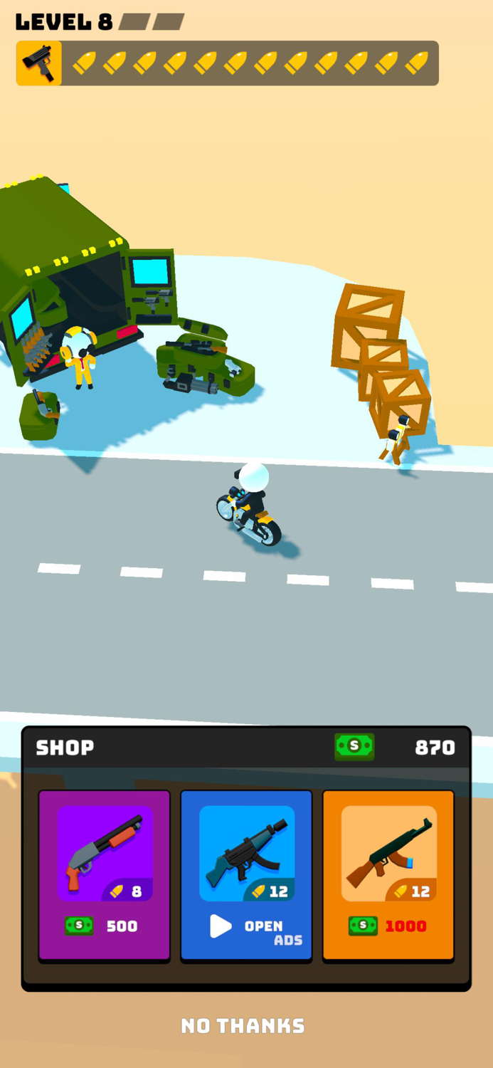 Guns and Bike Push the Trigger