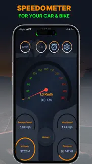 gps speedometer app - odometer iphone screenshot 1