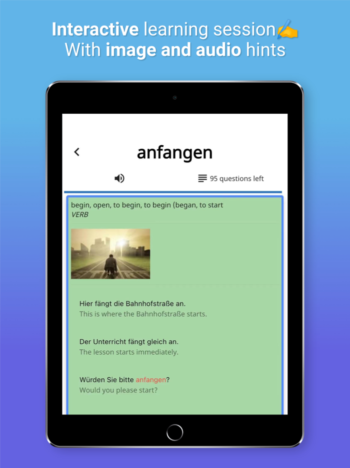 XY Memo German vocab builder