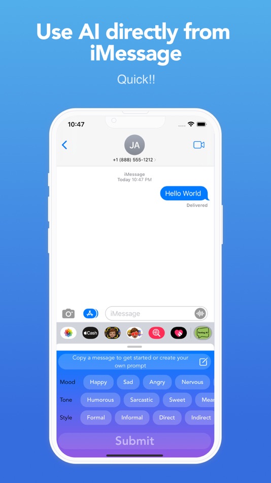 #1. Texting AI (iOS) 由: Moonstreet Lab, Inc.