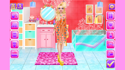Doll House dress up Girl home Screenshot