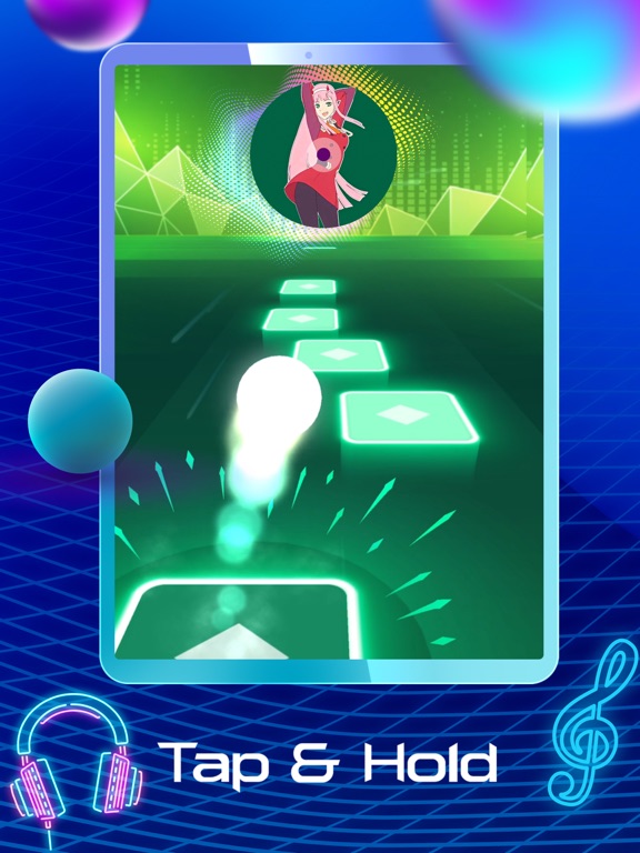 Screenshot #4 pour Tiles Hop EDM Rush Music Ball