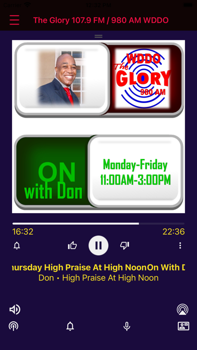 The Glory 107.9 FM / 980 AM Screenshot
