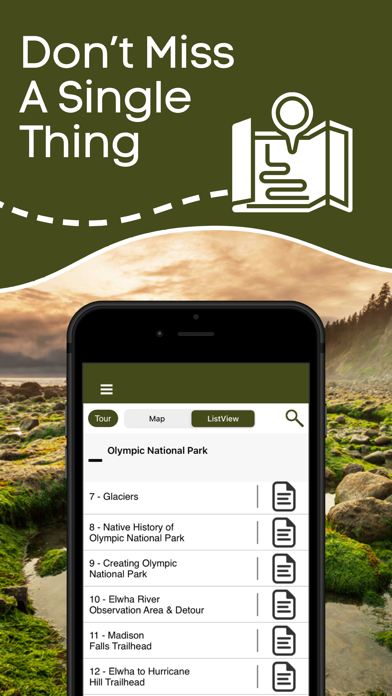 Olympic National Park GPS Tour Screenshot