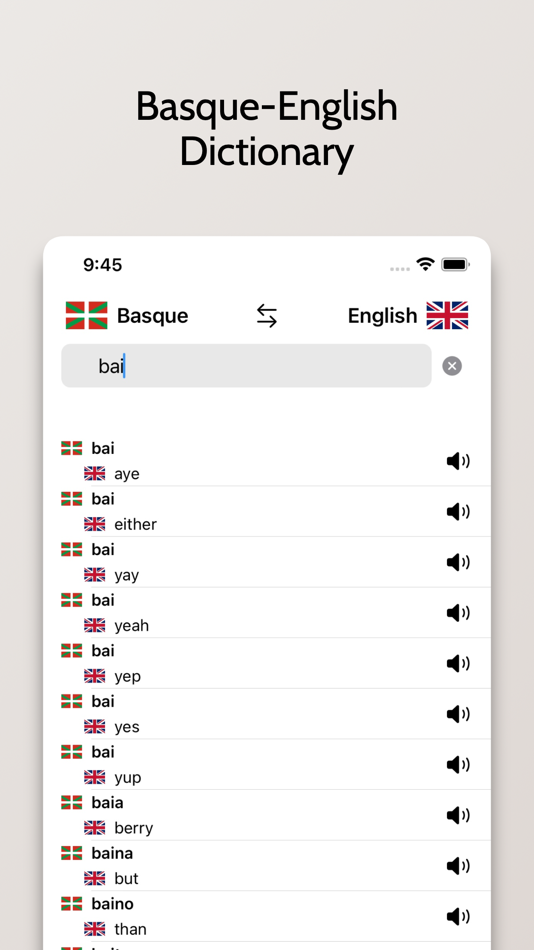 #4. Basque-English Dictionary (iOS) Podle: FB PUBLISHING LLC