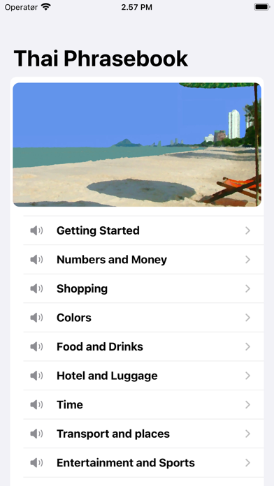 Screenshot #2 pour Thai Phrasebook